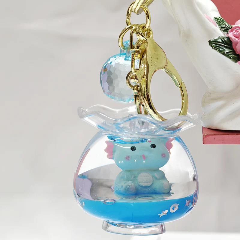 水族館の液体キーホルダー