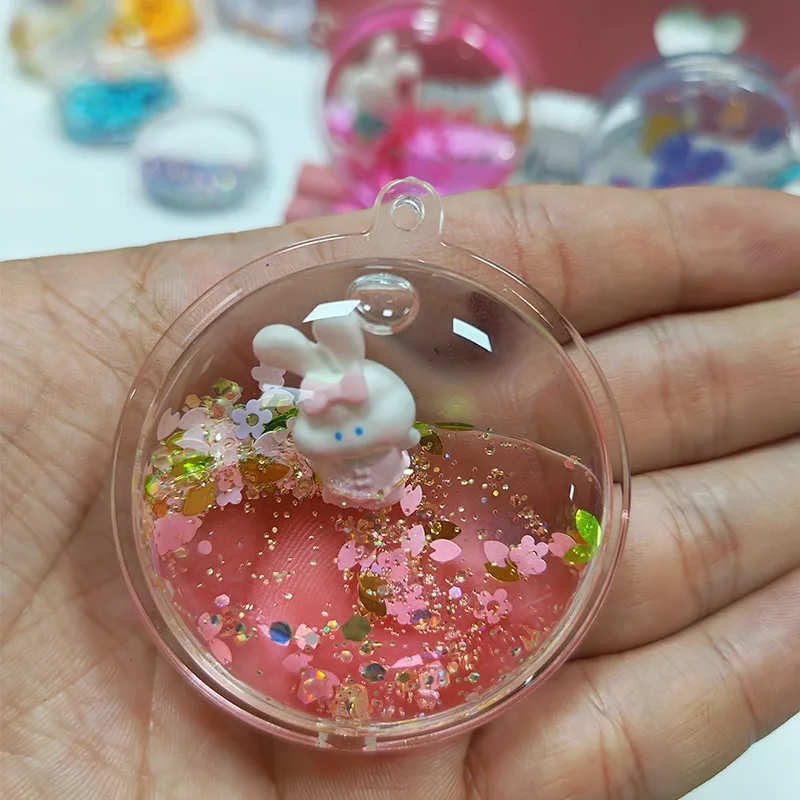 凸丸液体キーホルダー