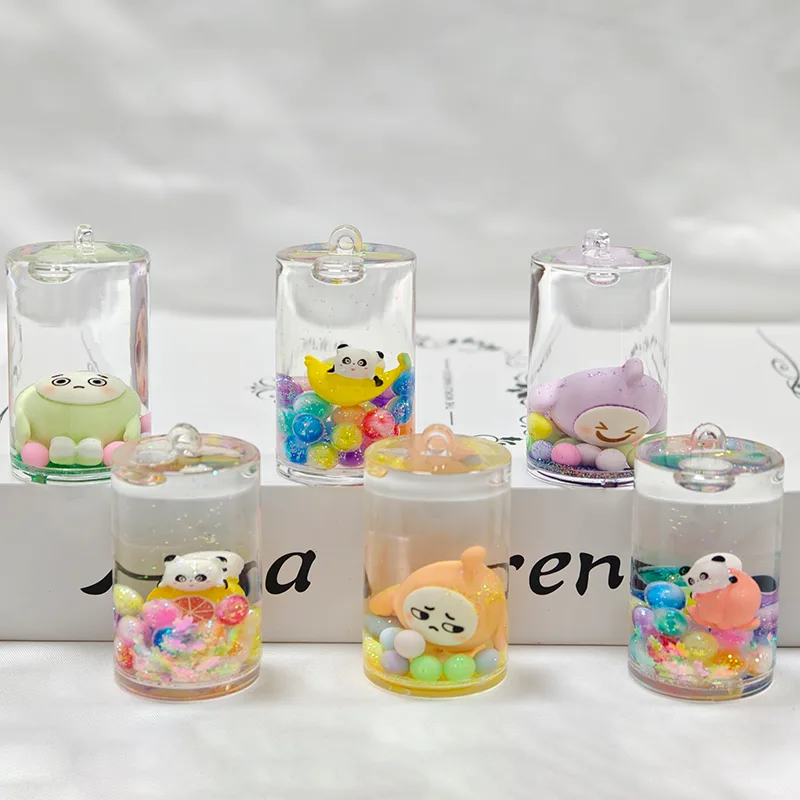円筒形液体キーホルダー