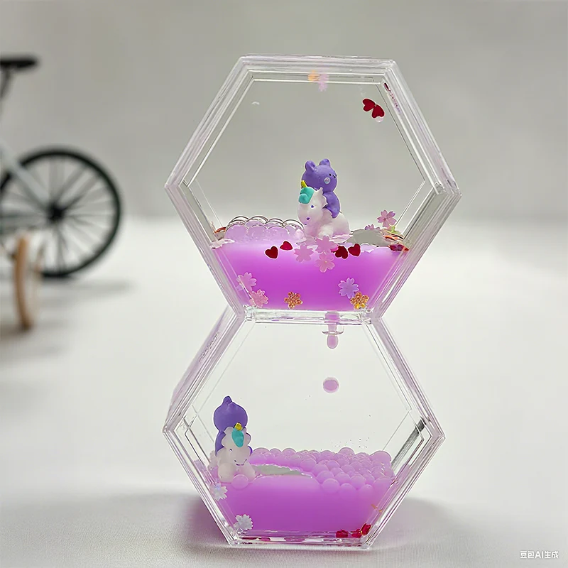 二重菱形液体砂時計オーナメント