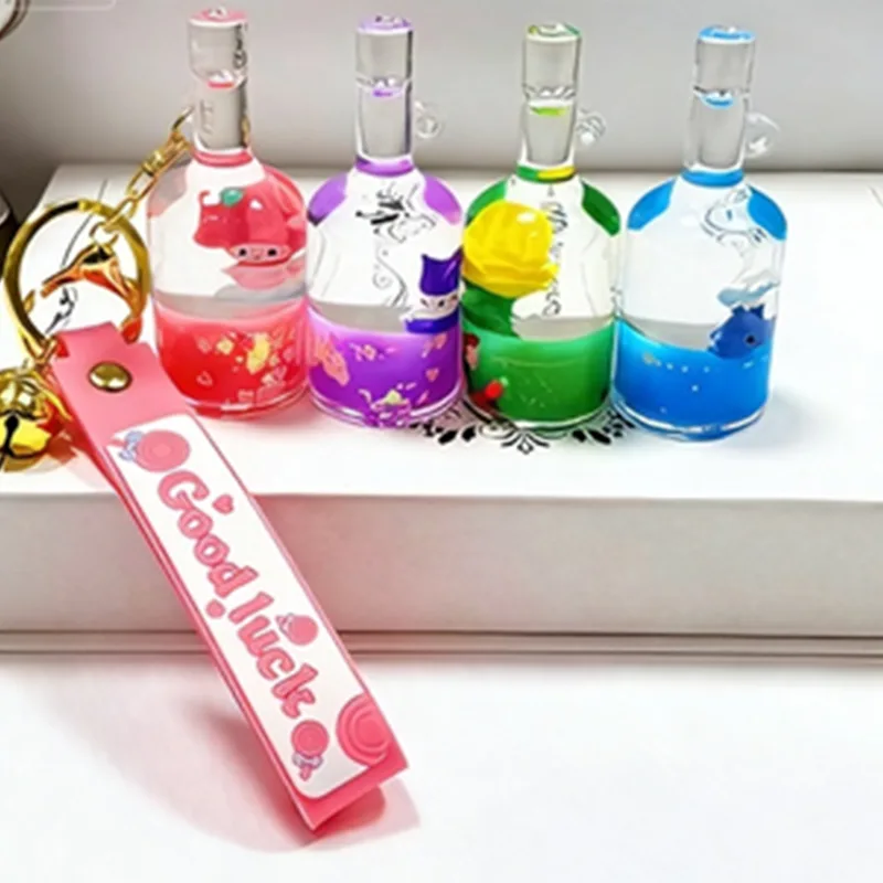 赤ワインボトルリキッドキーホルダー