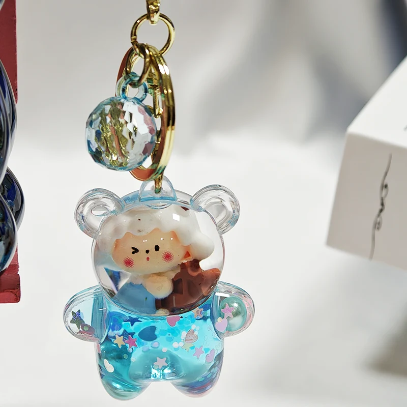 凶暴なクマのリキッドキーホルダー